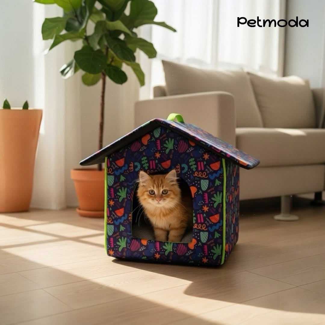 Cozy Collapsible Pet House with Removable Top for Easy Access