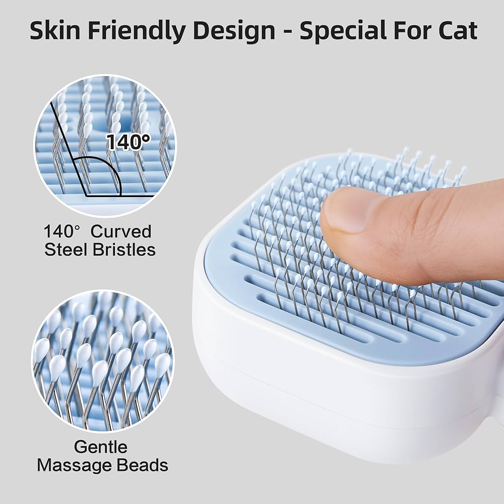 Pet Steam Brush Spritz Defur Comb for Indoor Kitten Shedding with Massage Comb