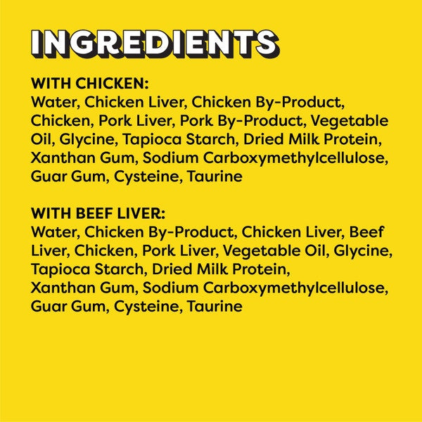 Temptations Creamy Puree Beef Liver & Chicken Variety Pack Lickable Cat Treats, 12G, 16 count