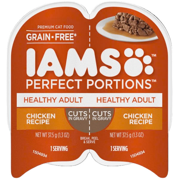 IAMS™ PERFECT PORTIONS™ Healthy Adult Wet Cat Food Chicken Recipe Cutes 75G