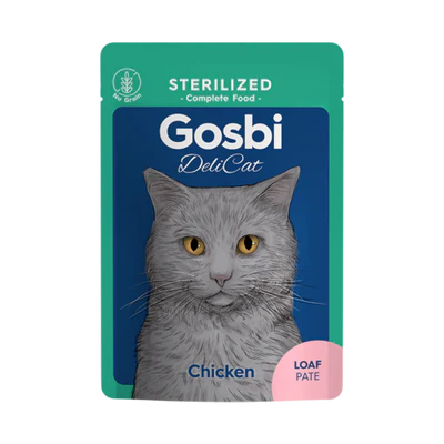 Gosbi Delicat Sterilised Chicken Loaf Pate Cats 70g
