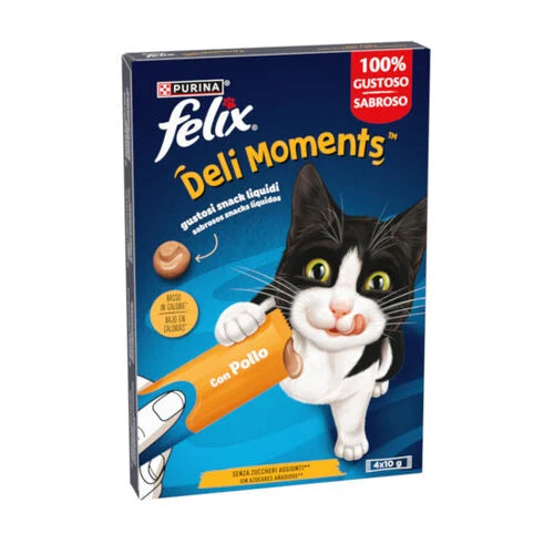 Purina Felix Deli Moments with Chicken Snack liquid for cats 4x10g