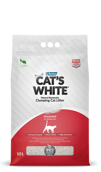 Cat's White® UnScented Clumping Cat Litter For Sensitive Cats