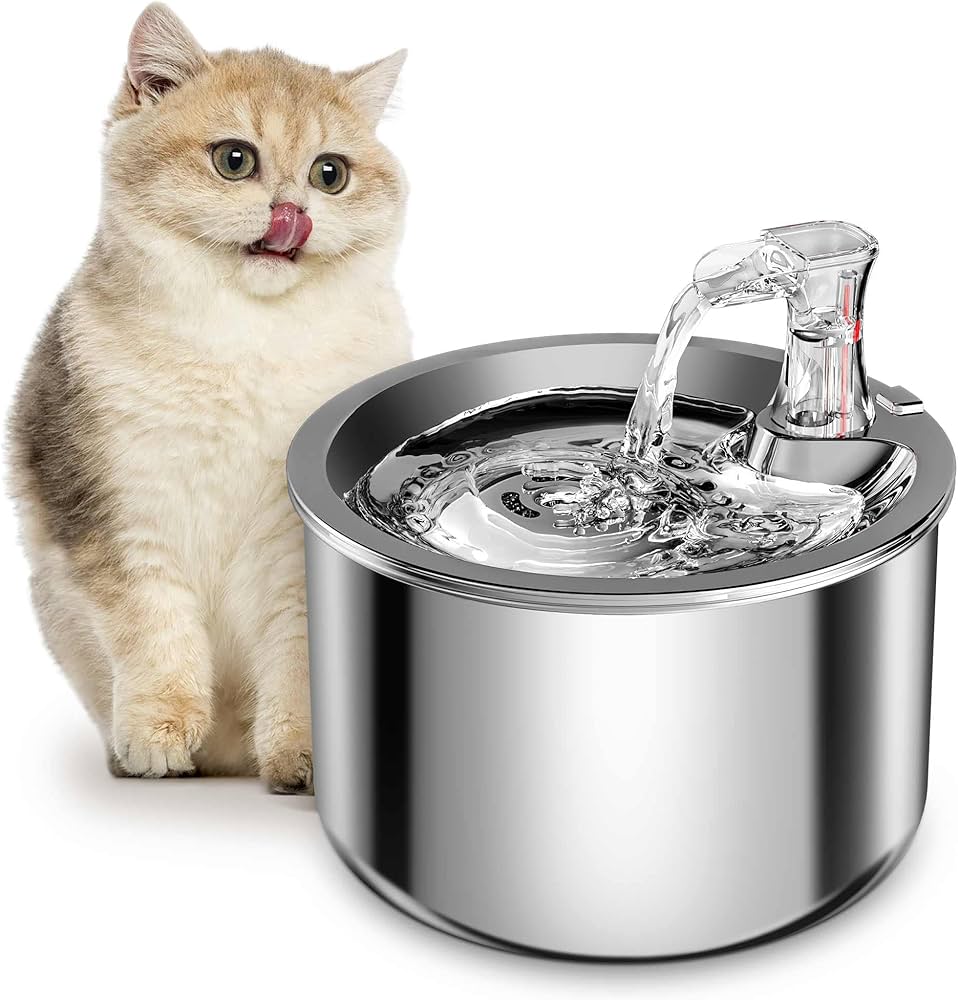 PROTON Pet Stainless Steel Automatic Water Fountain 2L