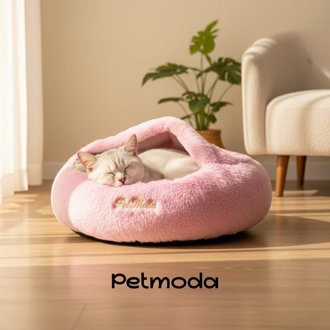 Pet Moda Cozy Cave Pet Bed Round Plush Design 50x20cm