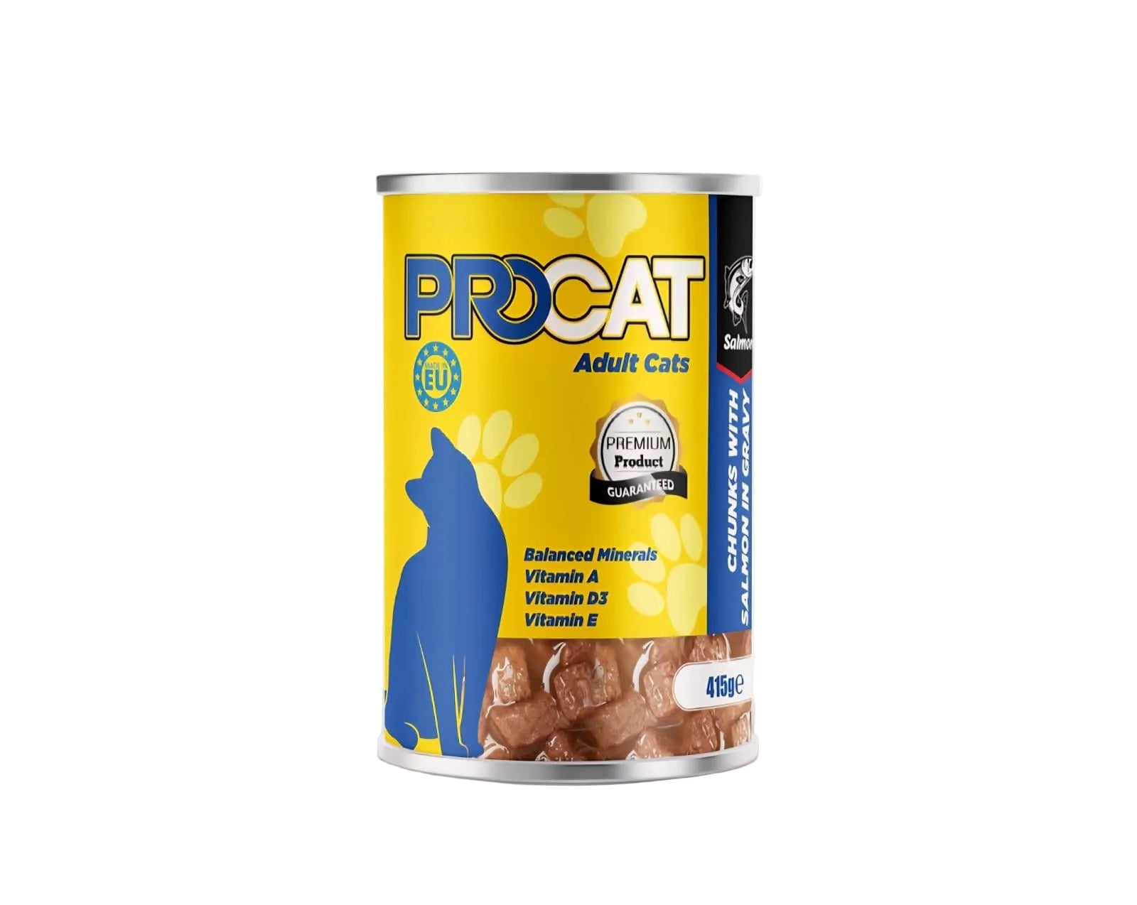 Pro Cat Wet Food For Adult in Chunks in Gravy with Salmon 415G
