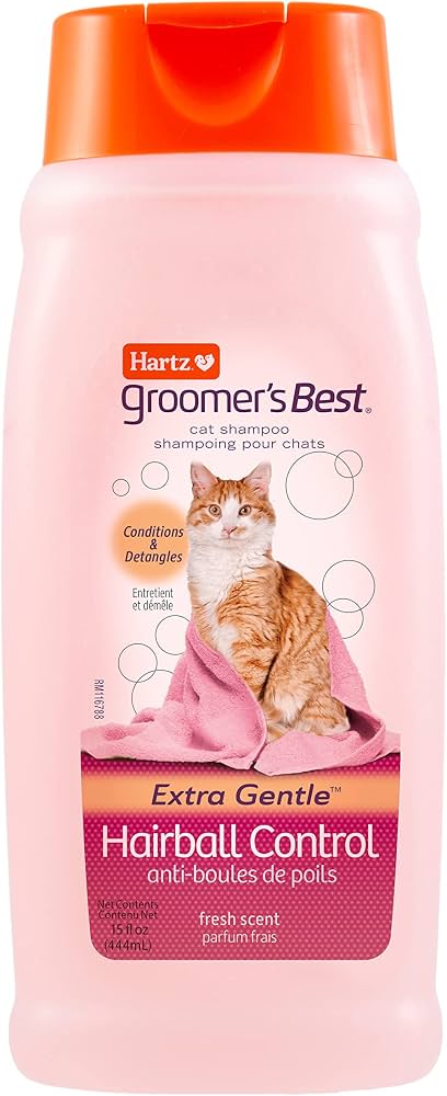 Hartz GB Cat Hairball Control Fresh Scent Conditioning Shampoo 444ml Groomer's Best