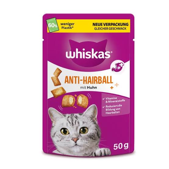 Whiskas Anti-Hairball Cat Treats 50G