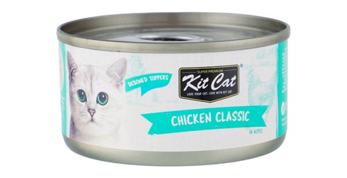 Kit Cat Deboned Toppers wet Cat Food with Chicken in Aspic 80G