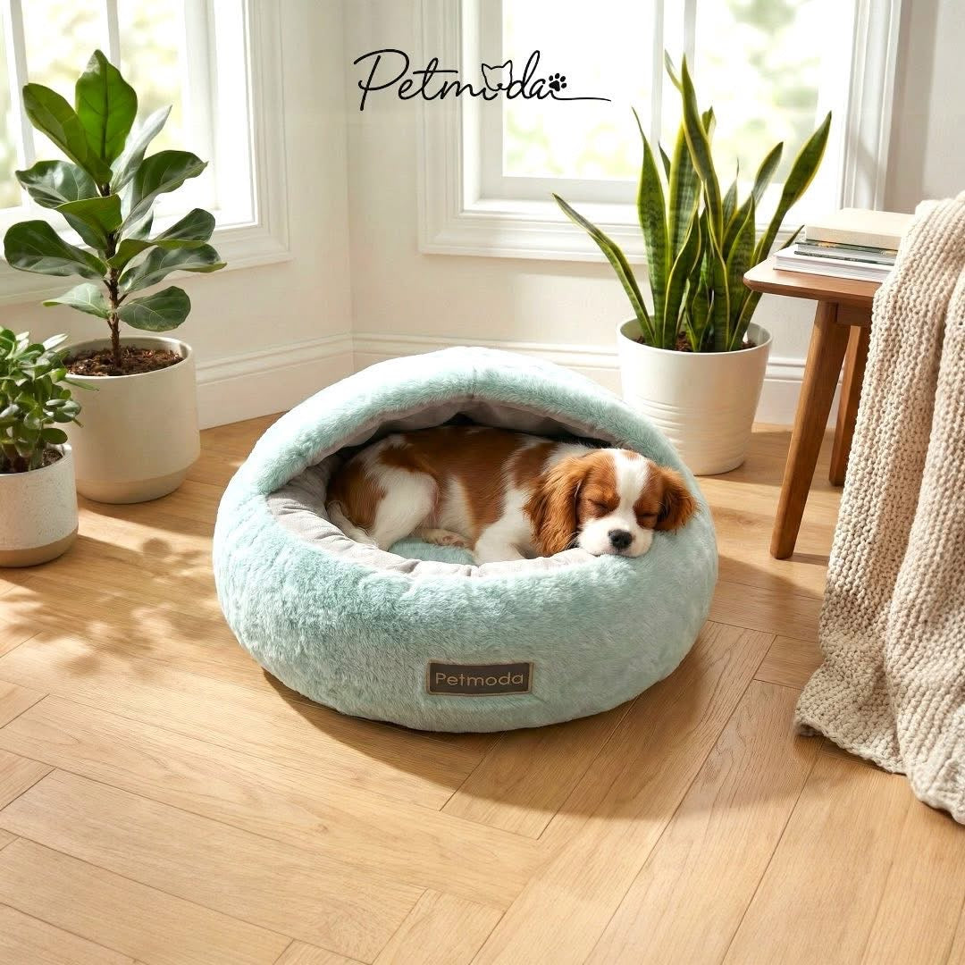 Pet Moda Cozy Cave Pet Bed Round Plush Design 50x20cm