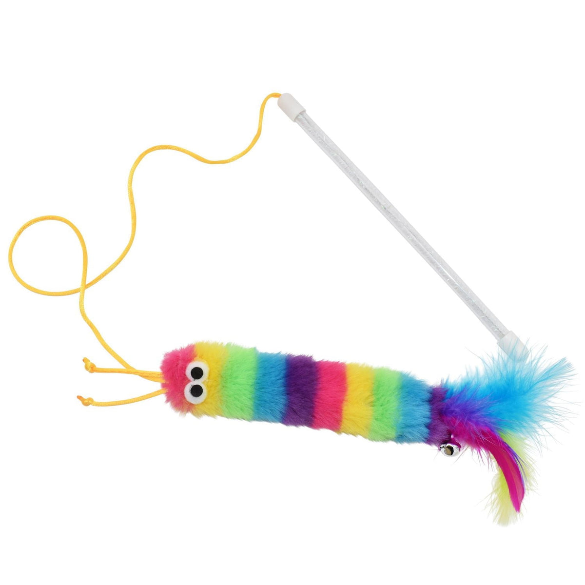 Multipet Caterpillar Rainbow Wand Cat Toy