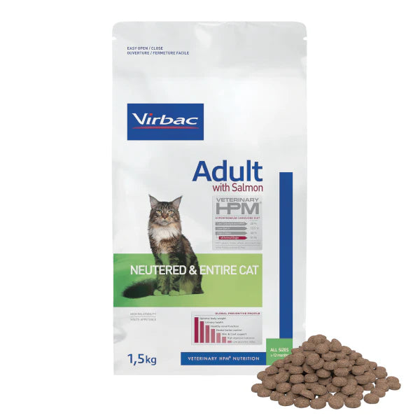 Virbac Cat Adult With Salmon Neutered & Entire Cat