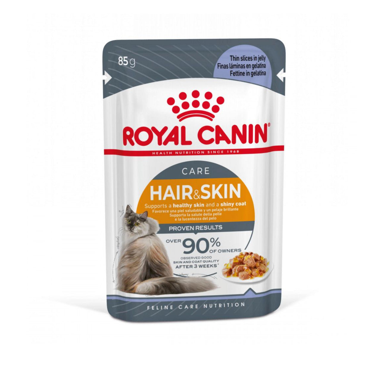 Royal Canin Hair & Skin in Jelly (85 gm\Pouch) - Wet food for Cats