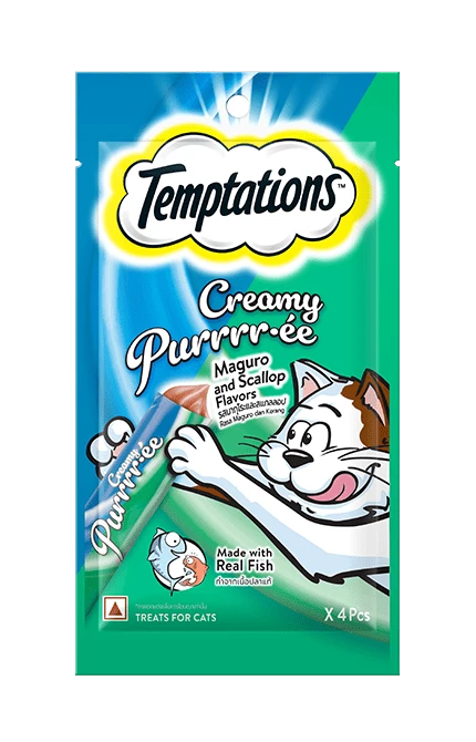 Temptations™ Creamy Purrrr-ee Different Flavours