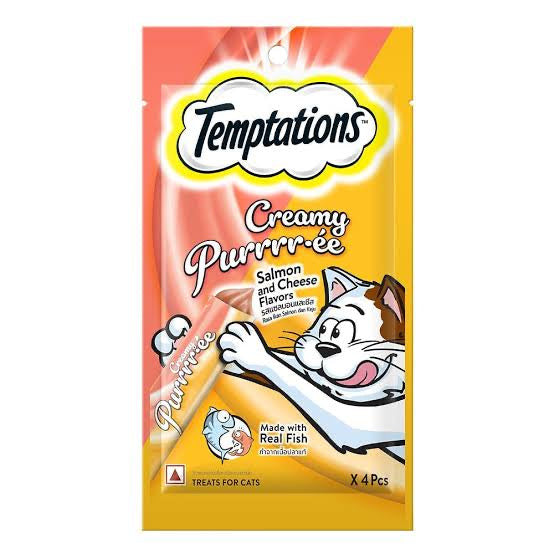 Temptations™ Creamy Purrrr-ee Different Flavours