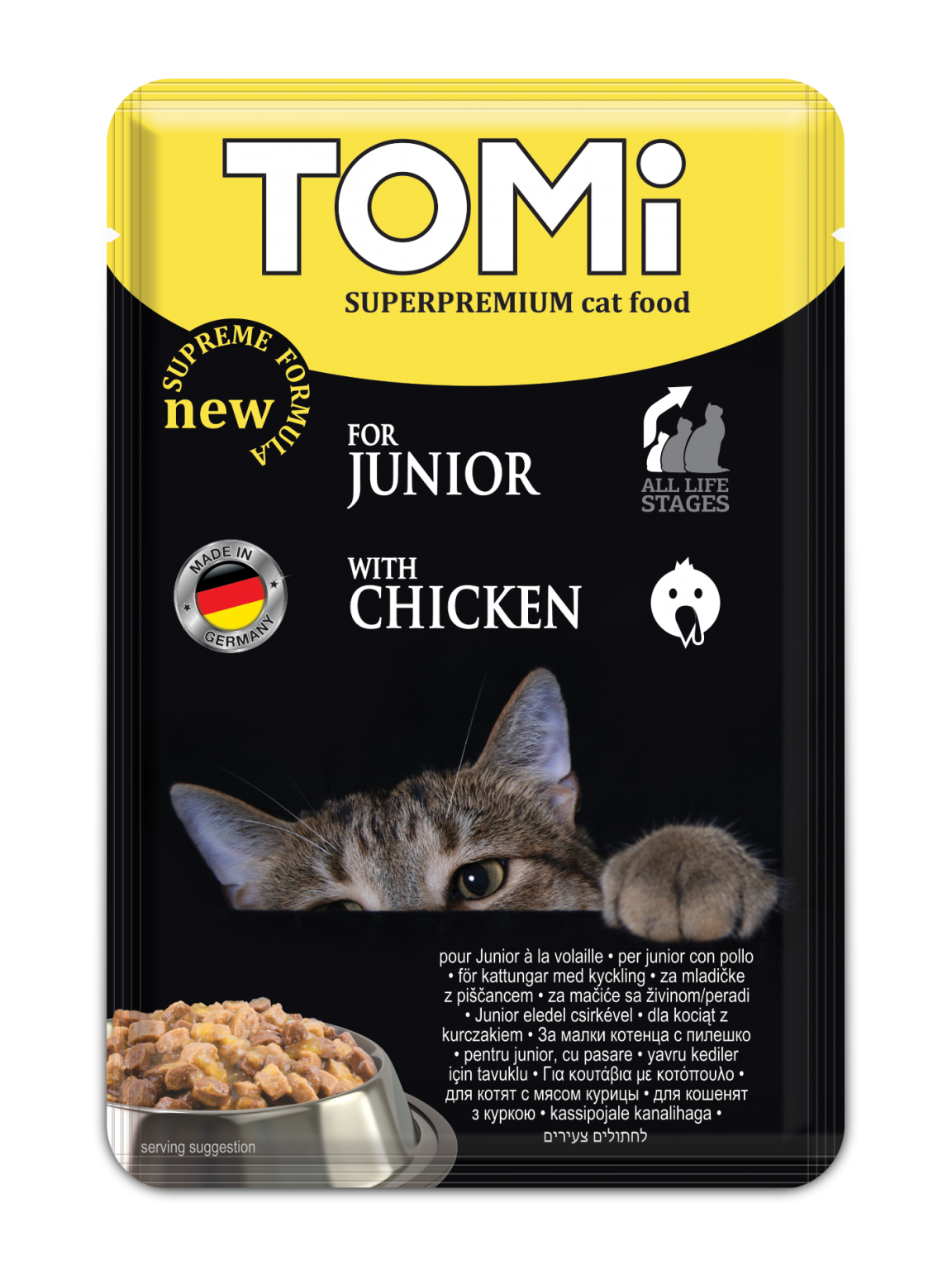 Tomi with Chicken for Junior Wetfood (100G)
