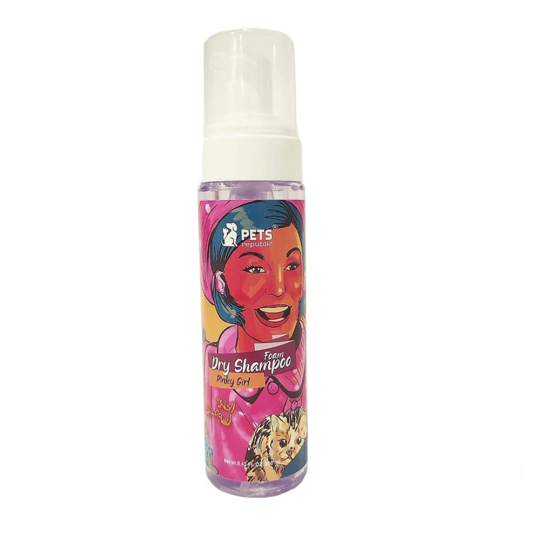 Pets Republic Foam Dry Shampoo 250Ml - Pinky Girl