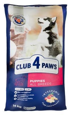 CLUB 4 PAWS PREMIUM for puppies of all breed