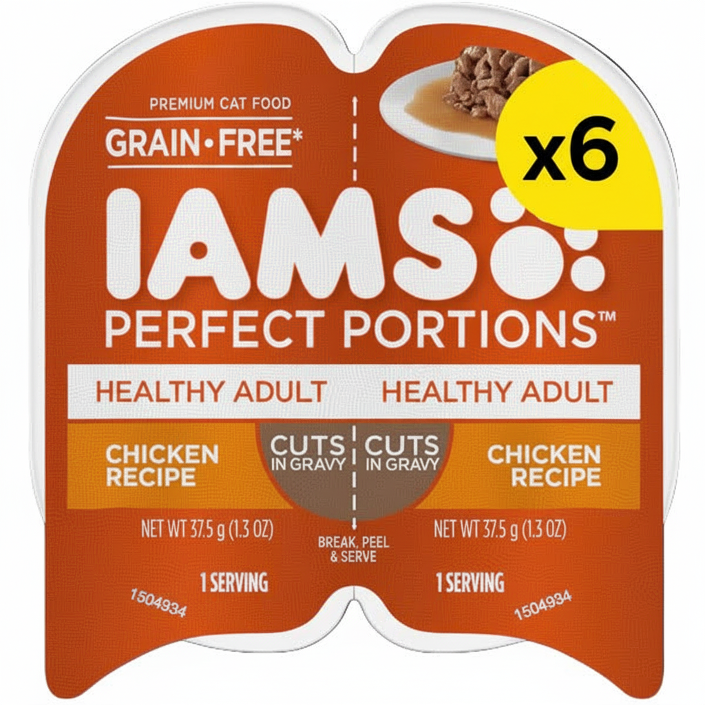 IAMS Cat Food with Large x6 Label