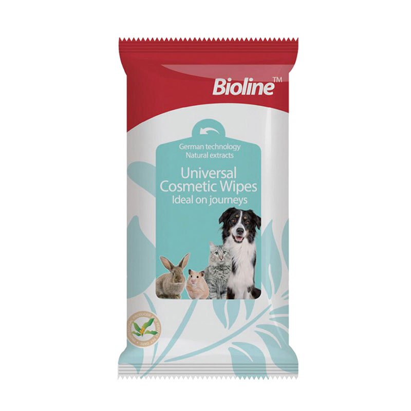 Bioline Pet Universal Cosmetic Wipes 10pcs