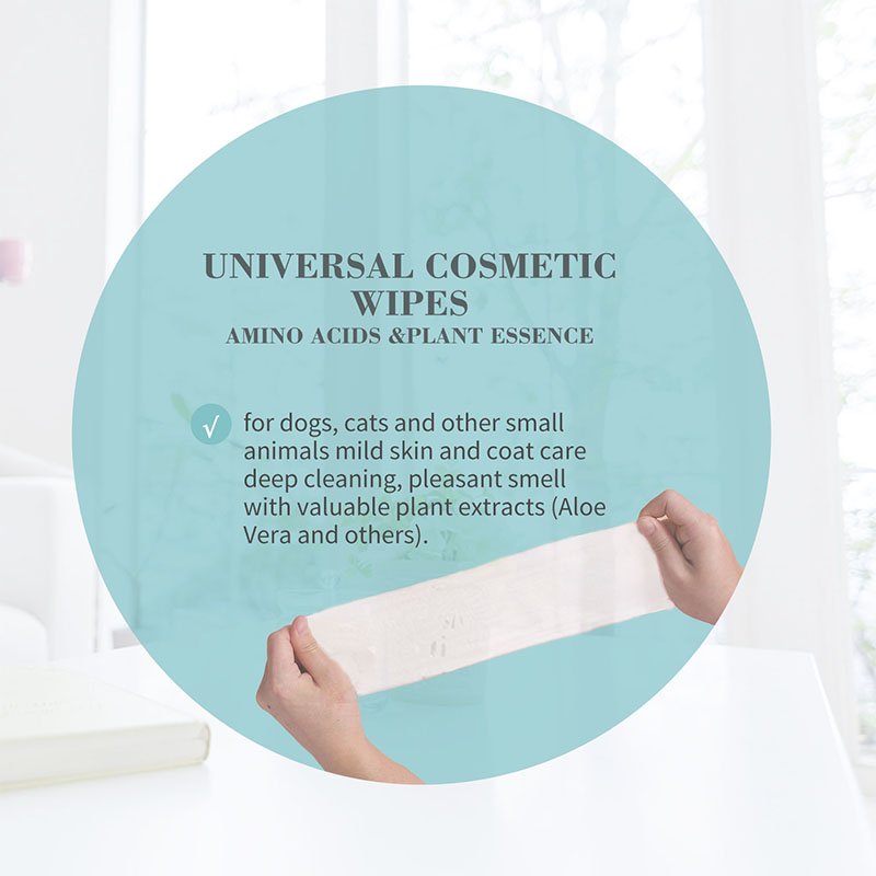 Bioline Pet Universal Cosmetic Wipes 10pcs