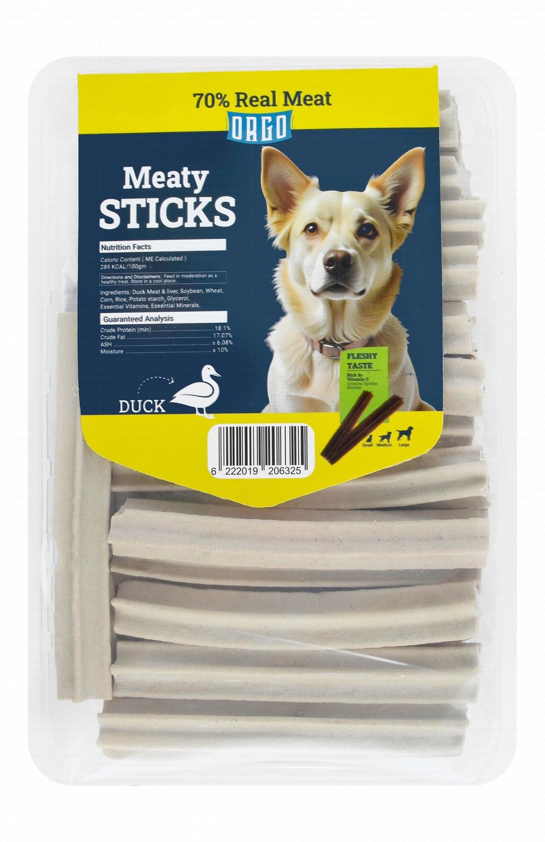 Orgo Dental Meaty Sticks Dog Treats 500g
