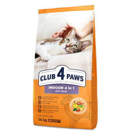 CLUB 4 PAWS PREMIUM for adult cats Indoor with Chicken