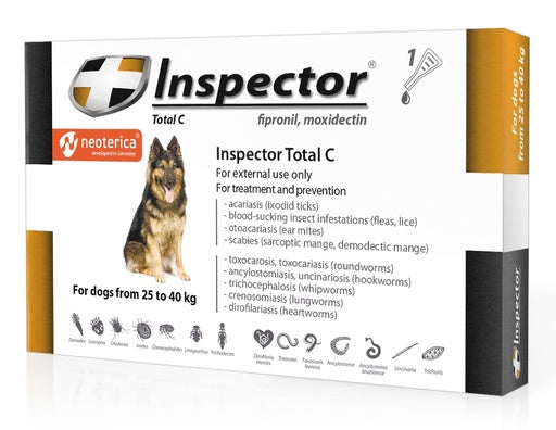 Inspector Total C Spot-On For Dogs From 25 to 40KG x 1 Pipette