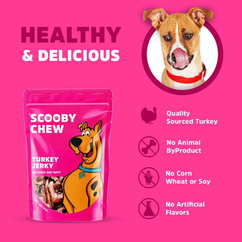 Scooby Chew Turkey Jerky Dog Treats 150G
