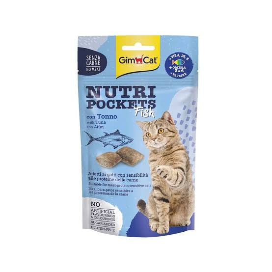 Gim Cat Nutri Pockets Cat Treats with Different Flavors - 60G