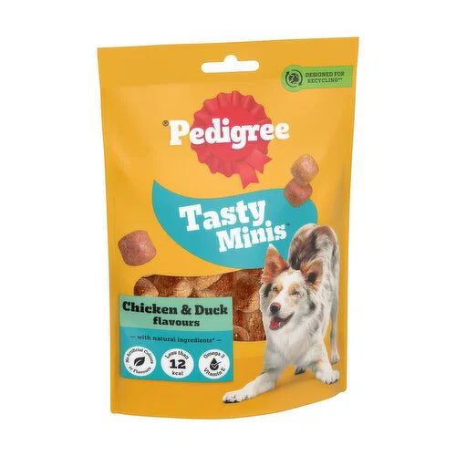 Pedigree Tasty Minis Dog Treats with Chicken & Duck 130G
