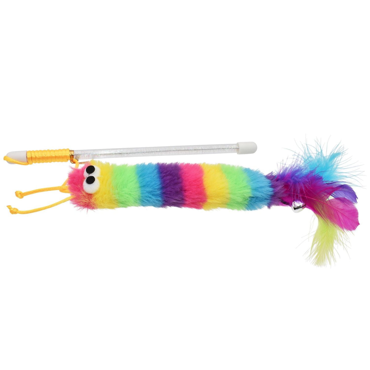 Multipet Caterpillar Rainbow Wand Cat Toy