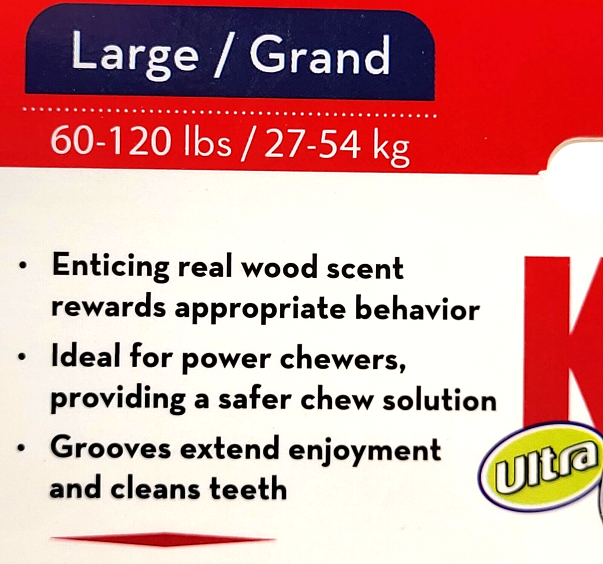 KONG Ultra ChewStix Large Teething Dog Chew Toy 27-54KG Dogs