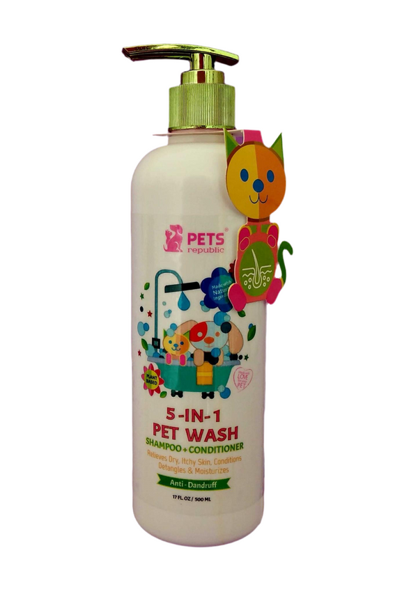 Pets Republic Shampoo 5-in-1 (Strawberry) 500Ml