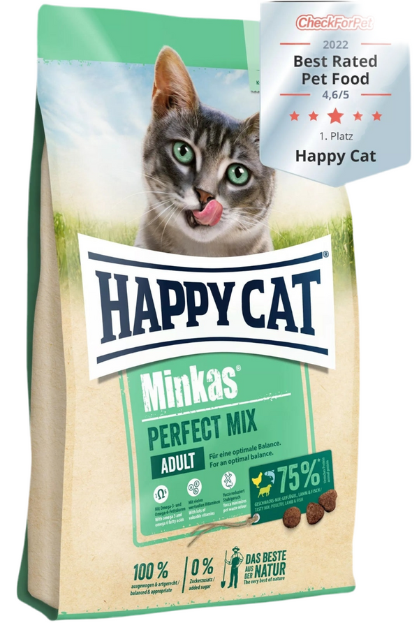 Happy Cat Minkas Perfect Mix Poultry, Fish & Lamb 4kg