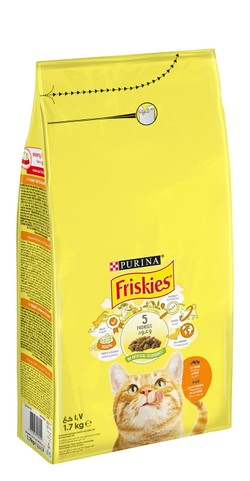 Purina Friskies with Chicken and Vegetables Cat Dry food 1.7Kg