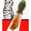 Nunbell Fish Shaped Catnip Toy with Feathers