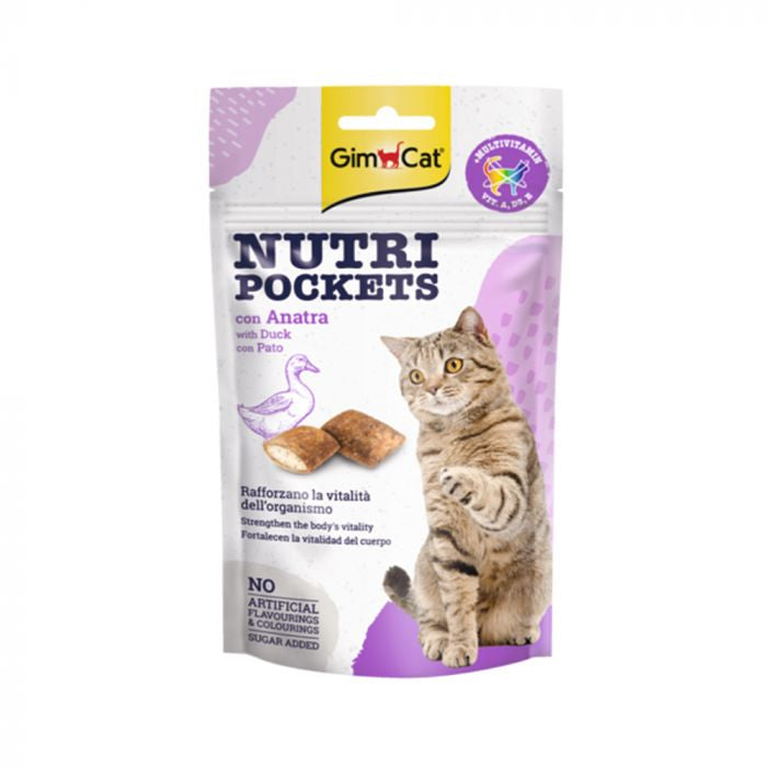 Gim Cat Nutri Pockets Cat Treats with Different Flavors - 60G