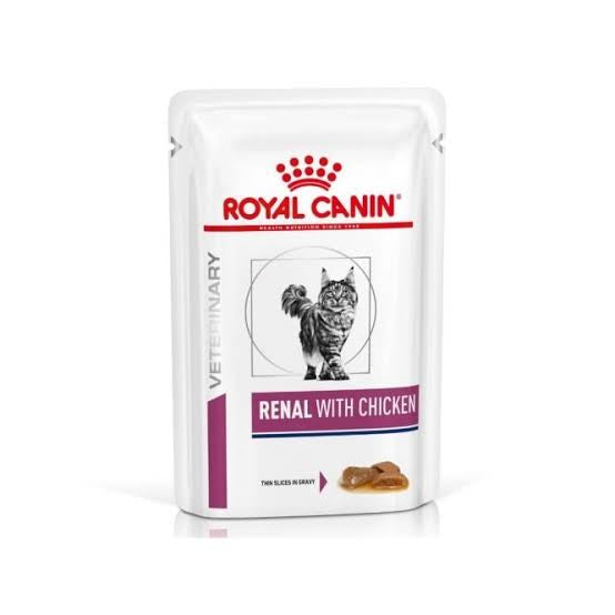 Royal Canin Renal with Chicken (85 gm\pouch) - Wet food for Renal kidney diseases - PetYard