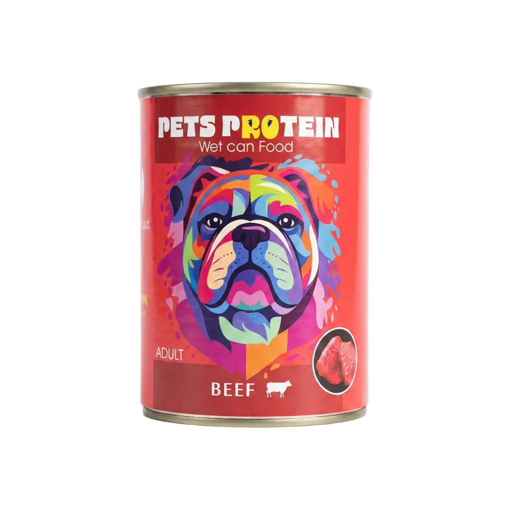 Pets Protein Dog Wet Food with Beef 400G