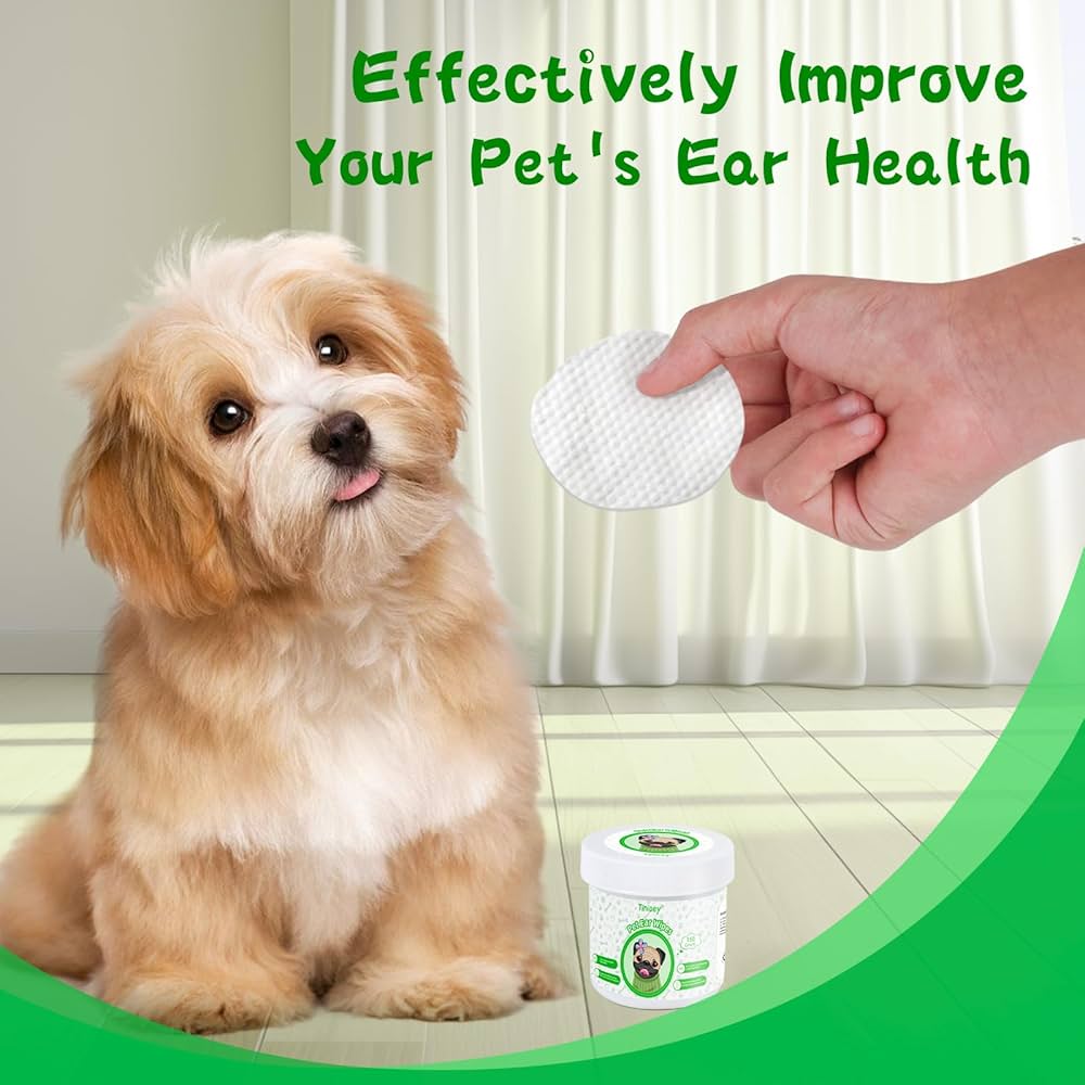 Tinioey Pet Ear Cleaning Wipes 150pcs