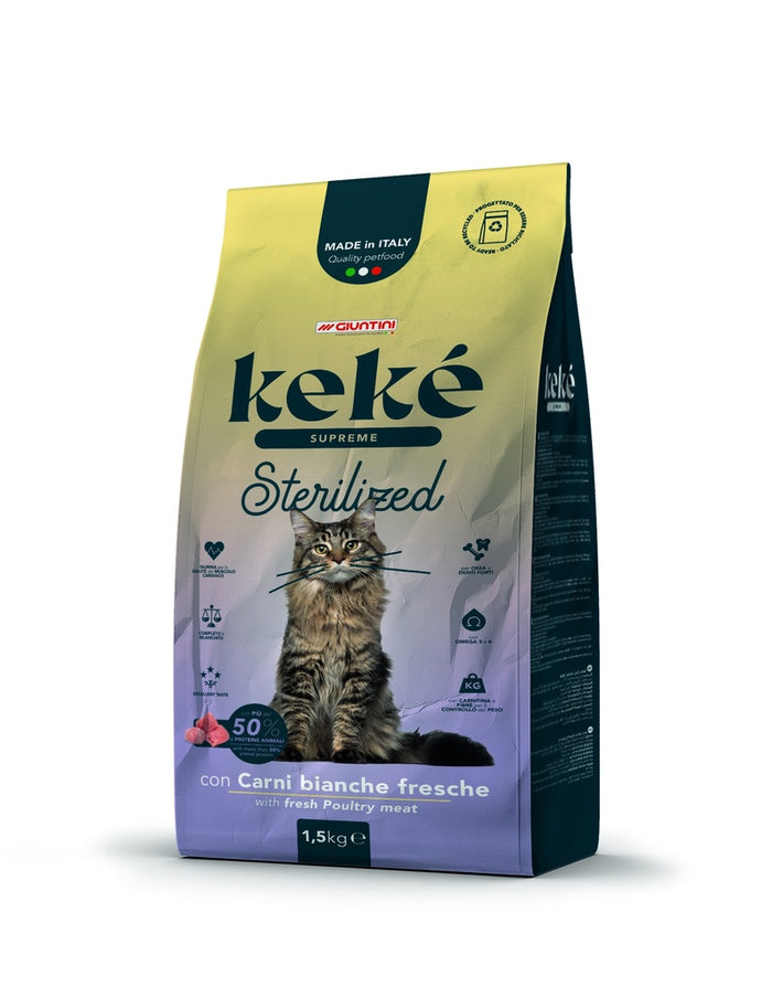 Keke Supreme Sterilized Adult Cat Dry Food 1.5KG