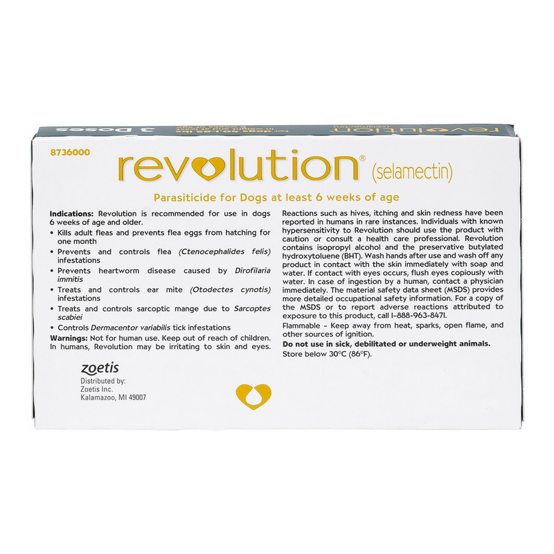 Revolution Topical Solution for Dogs, 40.1-85 lbs - 1 Pipette - PetYard