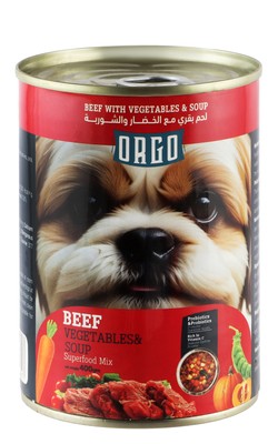 Orgo Dog Wet Food with Beef Veg. & Soup 400G