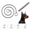 Silver Twisted Metal Dog Collar Chain – 60 cm