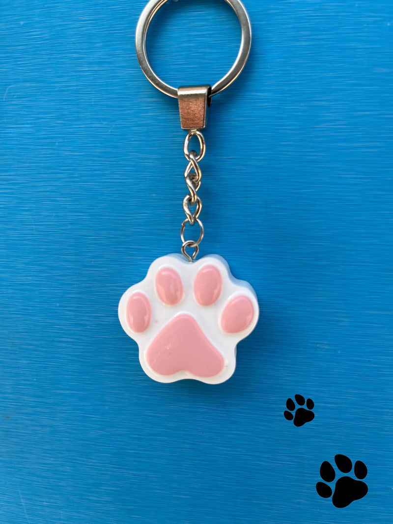 Paws Resin Keychain in Pink - PetYard