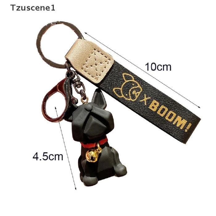 Kawaii Bell French Bulldog Keychain - PetYard