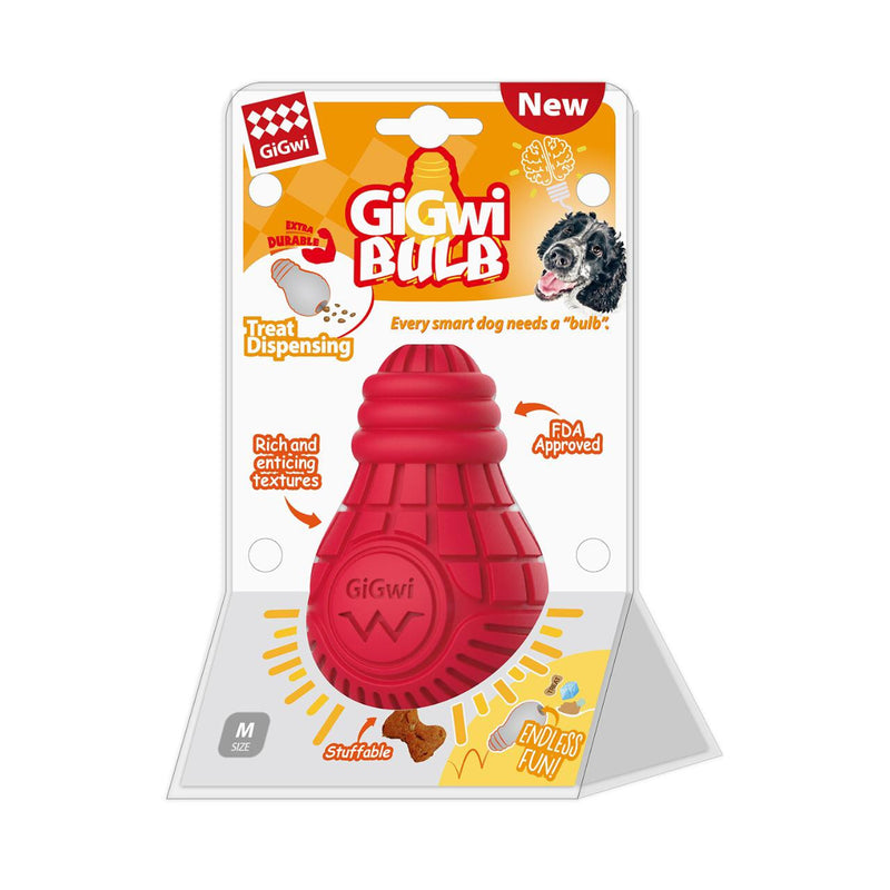 GiGwi Treat Dispensing Bulb Dog Toy - (S/M/L) - PetYard