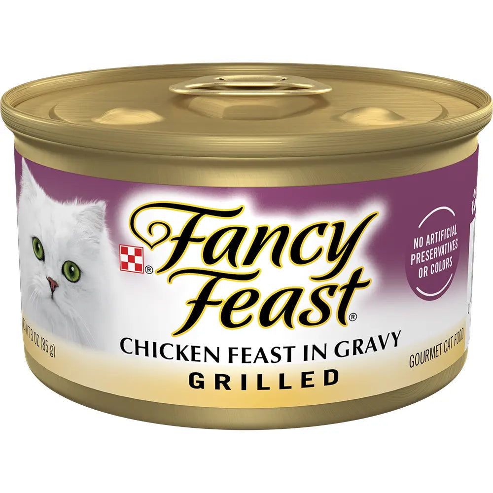 Purina Fancy Feast Grilled Chicken Feast In Gravy Gourmet Cat Food 85g