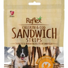 Reflex Chicken & Cod Sandwich Strips Dog Treats 80G